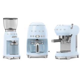 Smeg CGF11PBEU Molinillo de Café Eléctrico 50's Style, Color Azul Pastel