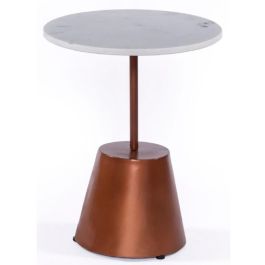 DKD Home Decor Mesita Auxiliar 40 x 50 x 40 cm Mármol Metal Precio: 60.5. SKU: S3044165