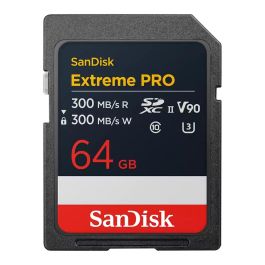 Sandisk Extreme PRO Tarjeta SDXC 64GB UHS-II U3 V90 300MB/s Lectura/Escritura Clase 10 Precio: 159.89000016. SKU: B1A6M5RJHB