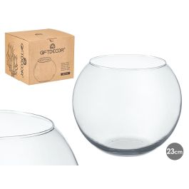 Giftdecor Pecera de Cristal Transparente 23 cm Ancho x 19 cm Alto | Acuario Pequeño Vidrio (4 Unidades) Precio: 12.89999997. SKU: B1GQNX599E