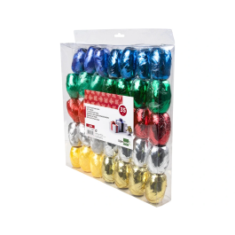 Liderpapel Cinta Fantasía Barrilete 5 mm x 20 mt Colores Metalizados Surtidos Ideal Lazos