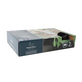 Inde Fuente Oval de Borosilicato para Horno 2L, 30 cm x 21 cm x 6 cm (2 Unidades)