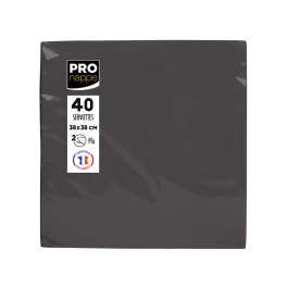 Pronappe Servilleta Celulosa Micro-Gofrada 38x38 cm 2 Capas Negro 40 Unidades Precio: 1.98999988. SKU: B194KDHSP7