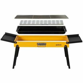 Barbacoa Portátil Aktive Acero 89 x 32 x 22 cm Amarillo Barbacoa Portátil Aktive Acero 89 x 32 x 22 cm Amarillo