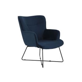 Butaca DKD Home Decor Azul Negro Metal 68 x 76 x 90 cm Precio: 233.50000047. SKU: B1AAJZYMBP