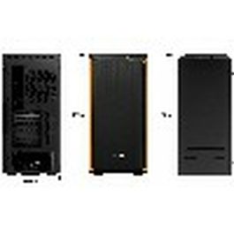 be quiet! PURE BASE 600 Midi Tower PC, Negro/Naranja con Ventana, Compatible ATX/micro ATX/Mini-ITX