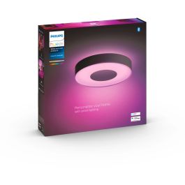Philips Hue 915005997301 Plafón Infuse White & Color Ambiance, Luz de Techo Inteligente LED Regulable, Bluetooth, 2350lm, Negro