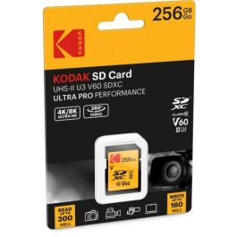 Kodak EKMSD256GUHS2V1K Tarjeta de Memoria SDXC 256GB UHS-II U3 V60 Clase 10 - 300MB/s Lectura, 160MB/s Escritura