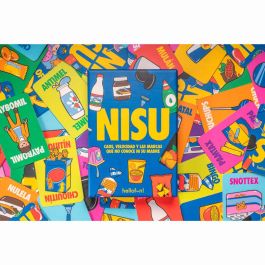 HELLOFUN! Juego de Cartas Nisu Español para +8 años, 3-8 Jugadores, 10 Minutos Partida, 56 Cartas, Caos y Velocidad