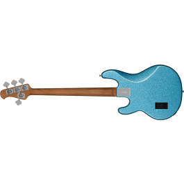 Sterling Ray34 Rm/M Bajo Eléctrico StingRay Blue Sparkle con Mástil de Arce y Pastillas Alnico Humbucking