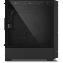 Sharkoon RGB HEX Caja PC Semitorre ATX con 6 Ventiladores ARGB Preinstalados, USB-C 3.2 Gen2, Cristal Templado, Negro