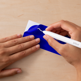 Cricut Xtra Smart Vinyl Laminado Vinilo de Transferencia Térmica Liso Mate Azul 3 Hojas