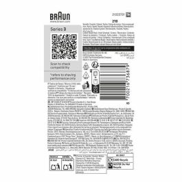 Braun BRA8700216736879 Cabezal de afeitadora Serie 3 - 2 láminas - Fabricado en Alemania