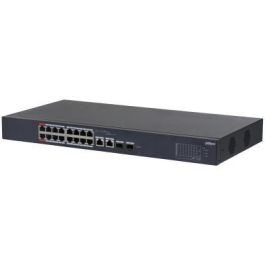 Dahua Switch PoE 16 puertos gestionable 16x PoE 100Mbps, 2x Combo, 2xSFP 240W