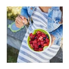 Emsa N10722 Clip & Go Fruit Bowl Fiambrera con Colador 1.1 L - Hermético para Fruta