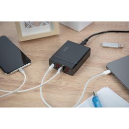 Digitus Cargador 72W 1xUSB-C 20V/3A 3x USB-A 5V/2.4A Negro