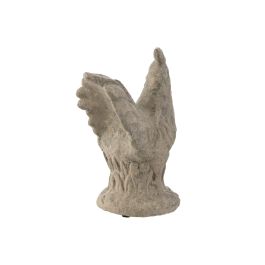 DKD Home Decor Figura Gallina Gris Cemento 12 x 22 x 17 cm