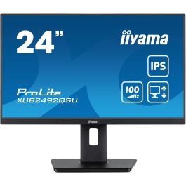iiyama ProLite XUB2492QSU-B1 Monitor 61cm 24" 2560x1440 WQHD IPS 0.5ms 100Hz HDMI DP USB Altavoces Pivot Negro