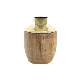 DKD Home Decor Jarrón Decorativo Glam de Acacia, Colores Marrón y Dorado, con Dimensiones 15x15x20 cm, Pack de 2 Unidades Precio: 25.6641. SKU: B15AVT639Y