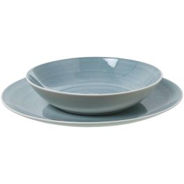 Vajilla Alexandra House Living Azul Porcelana 27 x 1 x 27 cm