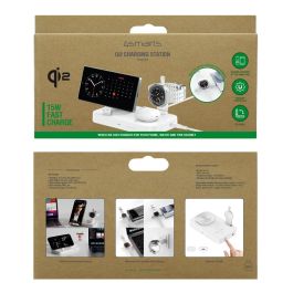 4smarts Qi2 Ladestation Trident Cargador Inalámbrico para Samsung Watch, Blanco