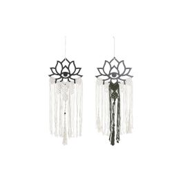 DKD Home Decor Decoracion Colgante Boho Blanco Verde Oscuro 1 x 88 x 30 cm (4 Unidades) MDF Macrame Precio: 44.5000006. SKU: B182KMEJG6
