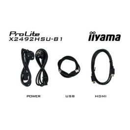 IIYAMA ProLite X2492HSU-B1 61 cm (24") Full HD LED IPS 1920 x 1080 3 ms 120 Hz 178° HDMI+DP+2xUSB