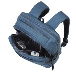 Maletín para Portátil Rivacase Biscayne Azul 17,3" 17"