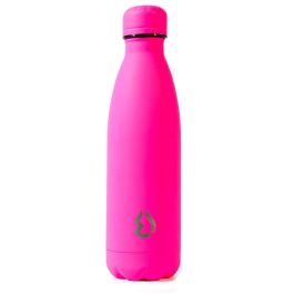 WATER REVOLUTION Botella Térmica Rosa 500ml Acero Inoxidable - Antigoteo, Doble Pared, 24h Frío/12h Caliente, Sin BPA