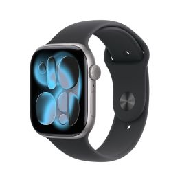Apple Watch S11 Aluminium 46mm Space Grau con Sportarmband schwarz M/L