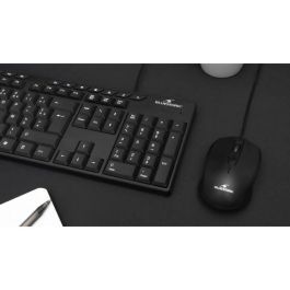 Bluestork THE3760162064902 Teclado MEDIA OFFICE, con Cable, Azerty, Compatible con Windows, Negro