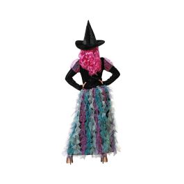 Disfraz Bruja Verde Mujer Adulta XXL Vestido Largo Con Sombrero Halloween