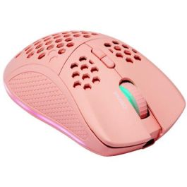 Deltaco Gaming GAM-120-P Ratón Inalámbrico, RGB Rosa