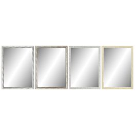 DKD Home Decor Espejo de Pared Decorativo Tropical con Diseño Hojas, Cristal PS Surtido Colores Natural Gris Marrón 76x56x2 cm | Pack de 4 Unidades Precio: 85.58999977. SKU: S3029615