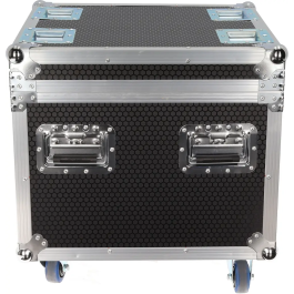 Algamlight Flight Case para 1 Nebel 2000 Abs con Ruedas y Compartimento para Accesorios en Madera y Espuma