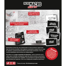 SD GAMES MicroMacro: Crime City Juego de Mesa Cooperativo de Detectives para 1-4 Jugadores, Edad +8 Años, 15-45 Minutos