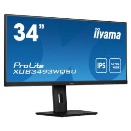 Monitor Iiyama 34" XUB3493WQSU-B5, Ips, 75Hz, 4Ms, Hdmi, Usb, Displayport, Alt, Reg Alt, Giro, Incl Precio: 348.50000009. SKU: S7187703