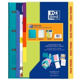 Oxford Carpeta 4 Anillas A4 Polyfoam, 80H Recambio, 5 Separadores y 5 Bandas de Colores, Cierre con Goma, 360º Apertura Precio: 14.88999985. SKU: B15HQXAQDF