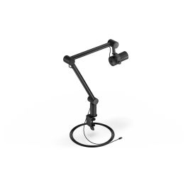 ENDORFY Solum Studio Micrófono para PC con Conexión USB y Jack 3.5mm, Soporte de Mesa, Negro, 20-20000Hz, 24bit/96kHz