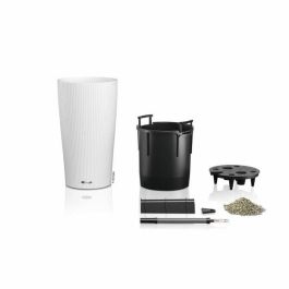 Lechuza LEC4008789139504 Jardinera Kit Completo Cilindro Color 32 Blanco 13 L