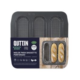 Molde para 3 Baguettes Grandes Perforado 28x28 cm - Quttin (6 Unidades) Molde para 3 Baguettes Grandes Perforado 28x28 cm - Quttin (6 Unidades)