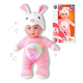 Reig Muñeca conejo de peluche de 30 cm con sonidos, funciona con 2 pilas LR3, recomendada desde el nacimiento. Precio: 19.61168. SKU: S2424901