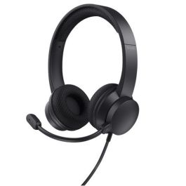 Trust Auriculares Estéreo Hs-201 con Micrófono Flexible y Ajustable, USB, Negro Precio: 16.89000038. SKU: B1EMFFC57C