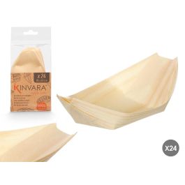 Set 24 Bandejas Ovaladas Madera Mini Kinvara 8X15CM (18 Unidades) Precio: 45.50000026. SKU: B1GCBJDBKJ