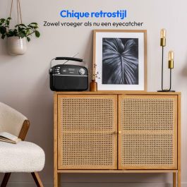 Medion MED1717419457599 Radio Retro DAB/FM Mono 2,5 W RMS Negra