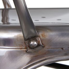 Silla Apilable Plata Metal Dallas 45 X 52,50 X 85 cm