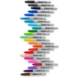 Sharpie Marcador Punta Fina F, 18 Piezas, Colores Surtidos Fun, Secado Rápido y Resistente al Agua Blister