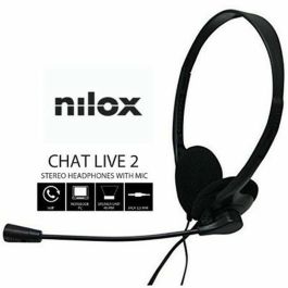 Auriculares con Micrófono Nilox NXCM0000004 Negro