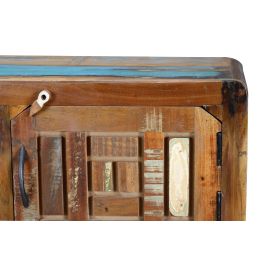 Giner Y Colomer Mueble TV 2 Puertas 2 Cajones Madera Reciclada Multicolor