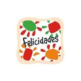 Etiquetas Regalo Adh. Rollo 250 Uds. Felicidades Color (Medida Real 4,5 Cm. X 4,5 Cm) Precio: 15.49999957. SKU: B16XRDJMDD